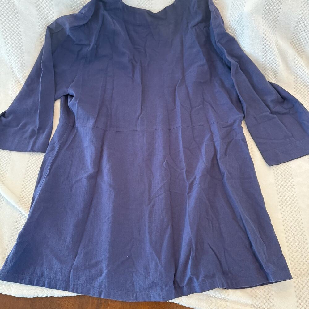 new soft surroundings Benedetta Gauze Topper button tunic/cardigan size large L - Picture 2 of 5